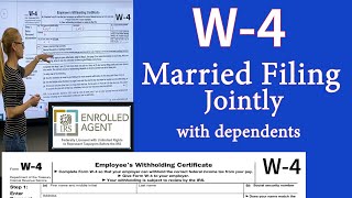 W4 for Married filing jointly with dependents w4 Married filing jointly withholding [upl. by Abel286]