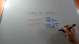 BREVE DIFERENCIA ENTRE VARIABLES ENDOGENAS Y VARIABLES EXOGENAS INTRODUCCION A LA ECONOMIA [upl. by Aniri271]