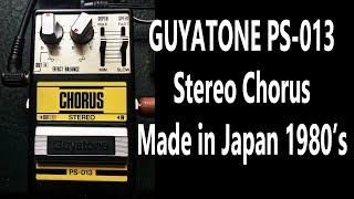 Guyatone PS013 Stereo Chorus  Made in Japan 1980s [upl. by Clayson]