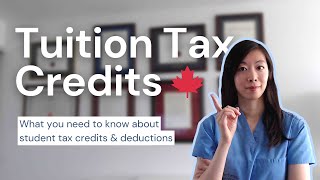 TUITION TAX CREDITS Explained for Canadian Students T2202 TD1 amp T1213 forms [upl. by Norahs]