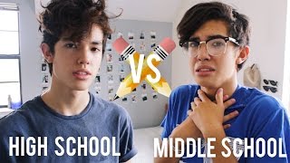 MIDDLE SCHOOL VS HIGH SCHOOL [upl. by Aiht]