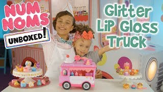 UNBOXED  Num Noms  Season 2 Episode 1 Glitter Lip Gloss Truck [upl. by Joiner]