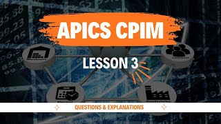 Lesson 3 APICS CPIM Practice Questions with answers [upl. by Eskill]