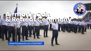 331st Training Squadron Airmans Coin and Retreat Ceremony  October 11 2023 [upl. by Walworth481]