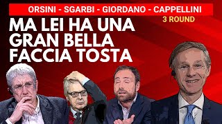 Ma lei ha una gran bella faccia tosta orsini politics sgarbi news [upl. by Dnomyar]