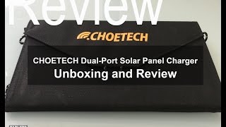 CHOETECH Foldable 19W DualPort Solar Panel Charger [upl. by Blodget]