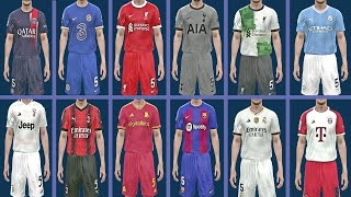 أحدث باك أطقم كل الفرق لموسم 20232024 لبيس 2017  PES 2017 Big Kitpack 202324 [upl. by Ri]