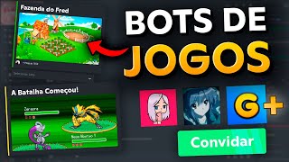 5 MELHORES BOTS de JOGOSDIVERSÃO do DISCORD [upl. by Thurlough]