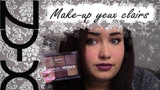 Make up yeux clairs Cosmic Metals NYX [upl. by Llertnauq342]