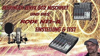 Behringer Xenyx 802 HD Einstellung amp Test [upl. by Giule538]