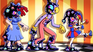 THE AMAZING DIGITAL CIRCUS but EVERYONE ABSTRACTED UNOFFICIAL 2D ANIMATION [upl. by Loesceke609]