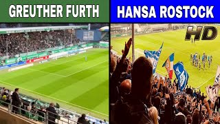 Atmosphere Greuther Furth amp Hansa Rostock Fans  Bundesliga2  Greuther Furth  Hansa Rostock 22 [upl. by Charil709]