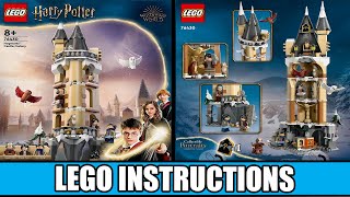 LEGO Instructions  Harry Potter  76430  Hogwarts Castle Owlery [upl. by Ellened]