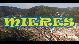 Mieres del Camino  Asturias  a vista de drone [upl. by Ahaelam]