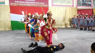 Navratri Dance Performance by Class 4A  KV IIT Guwahati [upl. by Lebisor]