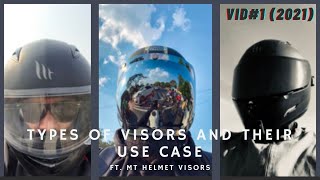 Types of Visors and their Use Case ft MT Helmet Visors [upl. by Ruiz]