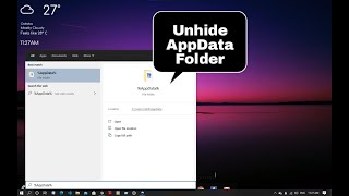 How to find AppData folder in windows 10  How to find AppData folder in windows 10 Just Build Pc [upl. by Carleen]