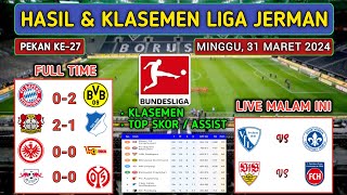 Hasil Liga Jerman Tadi Malam  BAYERN MUNCHEN vs DORTMUND  Klasemen Terbaru Bundesliga 2024 [upl. by Eirbua]