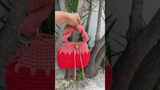 sac main en crochet avec fermeture leather [upl. by Luy]