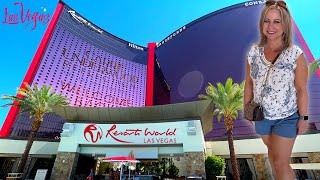 RESORTS WORLD LAS VEGAS  Watch This Before Staying Here See both Hilton amp Conrad Room Tours [upl. by Marquita]