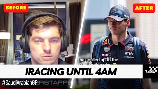 Max Verstappen Competed in iRacing Untill 4 AM right after got Pole in Saudi Arabian GP [upl. by Ynnol996]