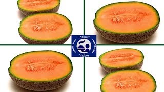 How to Quickly Cut and Peel a Cantaloupe Melon  Easy Kitchen Tricks [upl. by Nosyaj]