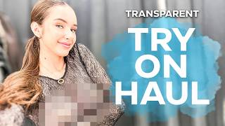 4K TRY ON HAUL AT MALL  GET READY WITH ALISA  NO BRA CHALLENGE WITH SHEER BLACK AND WHITE TOPS [upl. by Dlnaod522]