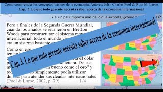 Economía Internacional Parte 3 del libro quotCómo comprender los conceptos básicos de la economíaquot [upl. by Eilojne]