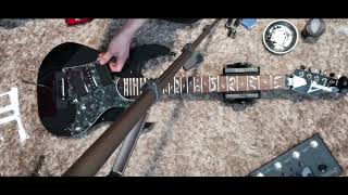 Black Ibanez Jem Jr Pickguard Upgrade Timelapse [upl. by Genni]