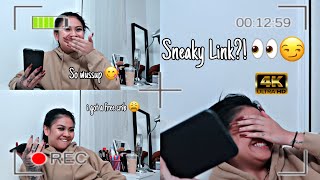 SNEAKY LINK CALL PRANK  CAUGHT IN 4K   Carly Sarah [upl. by Aiekal928]