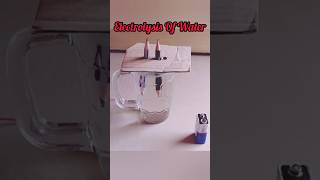 What Happen🤔 During Electrolysis Test Of The Water 💦🔋✏️O2 amp H2 stepbystep process ytshorts ▶️ [upl. by Ettenim318]