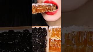 ASMR EATING HONEYCOMB TAPIOCA PEARLS EATING SOUNDS MUKBANG shorts honeycomb asmr virlshorts [upl. by Vasya]