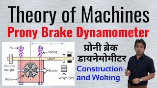 working of prony brake dynamometer prony brake dynamometer in hindi prony brake dynamometer [upl. by Ayal]