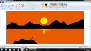 How to draw a beautiful scenery in computer [upl. by Estrin417]