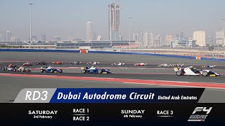 2024 Formula 4 UAE Championship Round 3 Race 1 [upl. by Fanestil]