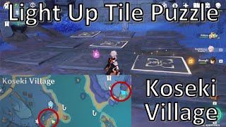 Tile Light Up Tile Puzzle In Koseki Village [upl. by Einolem]