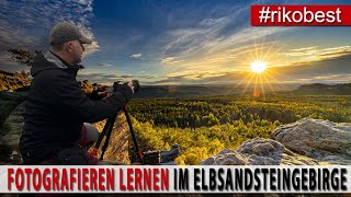 Fotografieren lernen  mega Sonnenuntergang amp Langzeitbelichtungen  Workshop Elbsandsteingebirge [upl. by Kassab215]