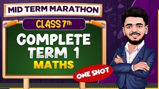 Complete Maths Mid Term Syllabus  Mid Term Marathon🔥 Class 7th 📚 [upl. by Atinal116]