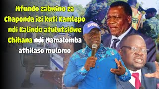 Mfundo zabwino za Chaponda kuti Kamlepo ndi Kalindo atulutsidwe Chihana ndi Namalomba ayankhulaso [upl. by Hebbe]