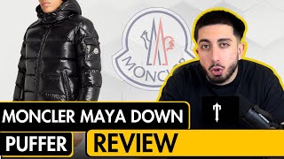 I Saved £300 on Moncler in Rome  Moncler Maya Down Puffer Jacket Review [upl. by Nobie776]