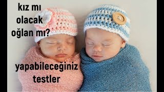 Bebeğiniz kız mı olacak oğlan mı  Yapabileceğiniz testler [upl. by Melac378]