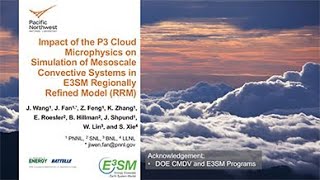 Impact of the P3 Cloud Microphysics on Simulation of Mesoscale Convective Systems in E3SM RRM [upl. by Aisak]