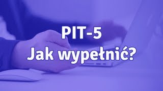 PIT5  jak wypełnić i wydrukować [upl. by Zakarias]