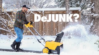 DeWalt 60V Snow Blower first use UNSPONSORED [upl. by Yarehs]