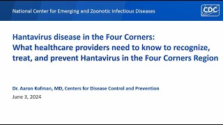 Hantavirus disease in the Four Corners [upl. by Tybald835]