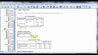 Multiple Logistic Regression in SPSS [upl. by Plotkin]