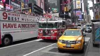 FDNY Responding to a call at Times Square HD [upl. by Nata]