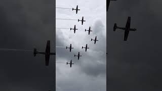 PC7 Team Flyover Beeindruckende Vorführung bei SpeckFehraltorf [upl. by Ttirrej]