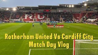 Rotherham United 12 Cardiff City Vlog  202223 [upl. by Aneerak]