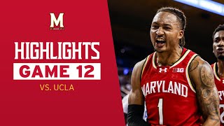 Maryland Mens Basketball Highlights  Maryland 69 UCLA 60 [upl. by Wandie]